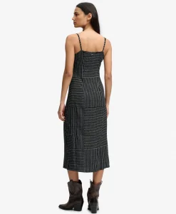 Print Button Down Cami Midi Dress
