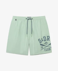 Printed Logo 16-Inch Swim Shorts