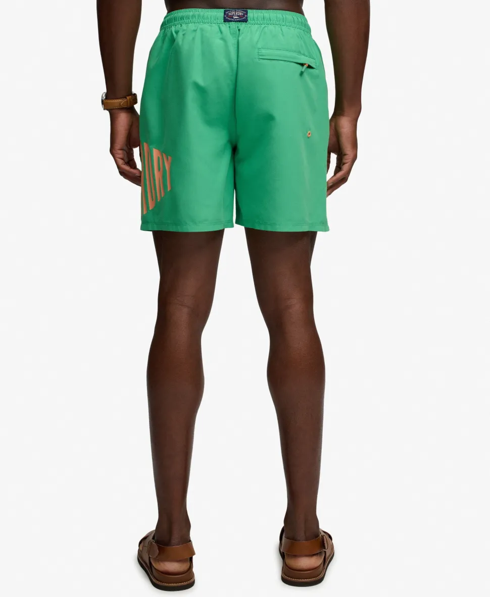 Printed Logo 16-Inch Swim Shorts