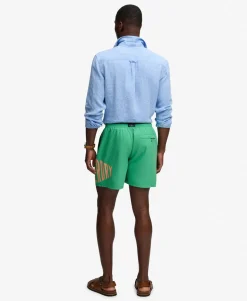 Printed Logo 16-Inch Swim Shorts