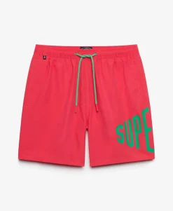 Printed Logo 16-Inch Swim Shorts