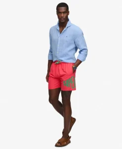 Printed Logo 16-Inch Swim Shorts