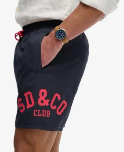 Printed Logo 16-Inch Swim Shorts