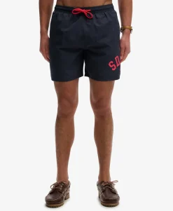 Printed Logo 16-Inch Swim Shorts