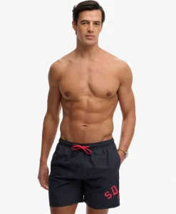 Printed Logo 16-Inch Swim Shorts