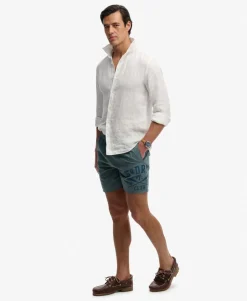 Printed Logo 16-Inch Swim Shorts