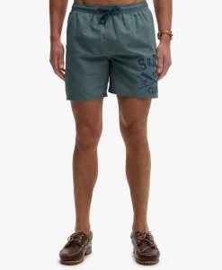 Printed Logo 16-Inch Swim Shorts