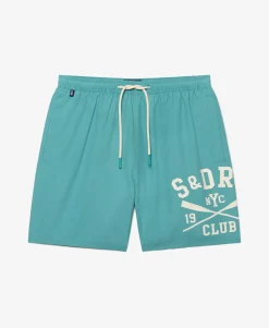 Printed Logo 16-Inch Swim Shorts