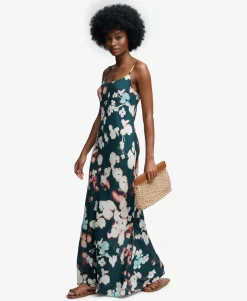 Printed Maxi Slip Dress
