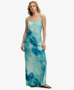 Printed Maxi Slip Dress