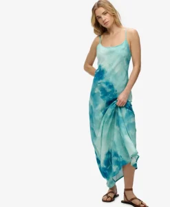 Printed Maxi Slip Dress
