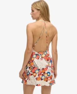 Printed Mini Slip Dress
