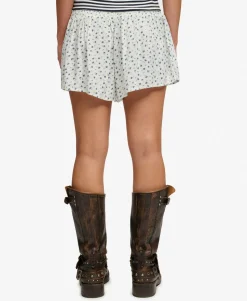 Printed Mini Smocked Shorts
