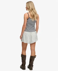 Printed Mini Smocked Shorts