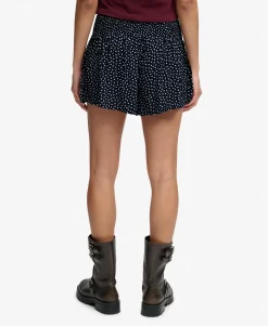 Printed Mini Smocked Shorts