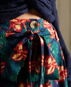 Printed Paperbag Shorts