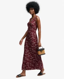 Printed Sweetheart Maxi Dress