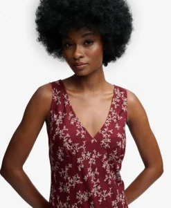 Printed Sweetheart Maxi Dress