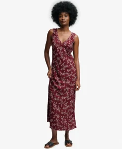 Printed Sweetheart Maxi Dress