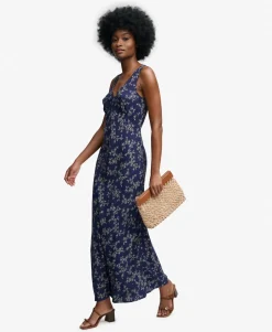 Printed Sweetheart Maxi Dress