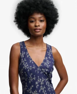 Printed Sweetheart Maxi Dress