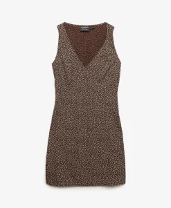 Printed Sweetheart Mini Dress