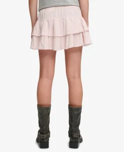 Printed Tiered Mini Skirt