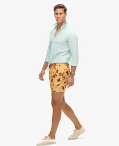 Recycled Hawaiian Print 17-inch Swim Shorts