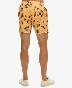 Recycled Hawaiian Print 17-inch Swim Shorts