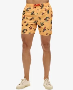 Recycled Hawaiian Print 17-inch Swim Shorts
