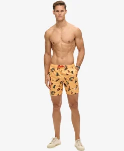 Recycled Hawaiian Print 17-inch Swim Shorts