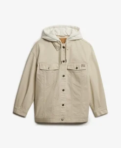 Relaxed Hooded Trucker Jacket