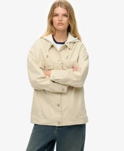 Relaxed Hooded Trucker Jacket