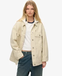 Relaxed Hooded Trucker Jacket