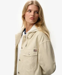 Relaxed Hooded Trucker Jacket