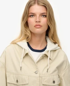 Relaxed Hooded Trucker Jacket