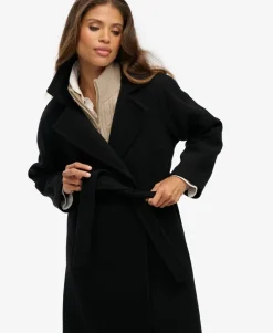 Relaxed Long Wool Blend Coat