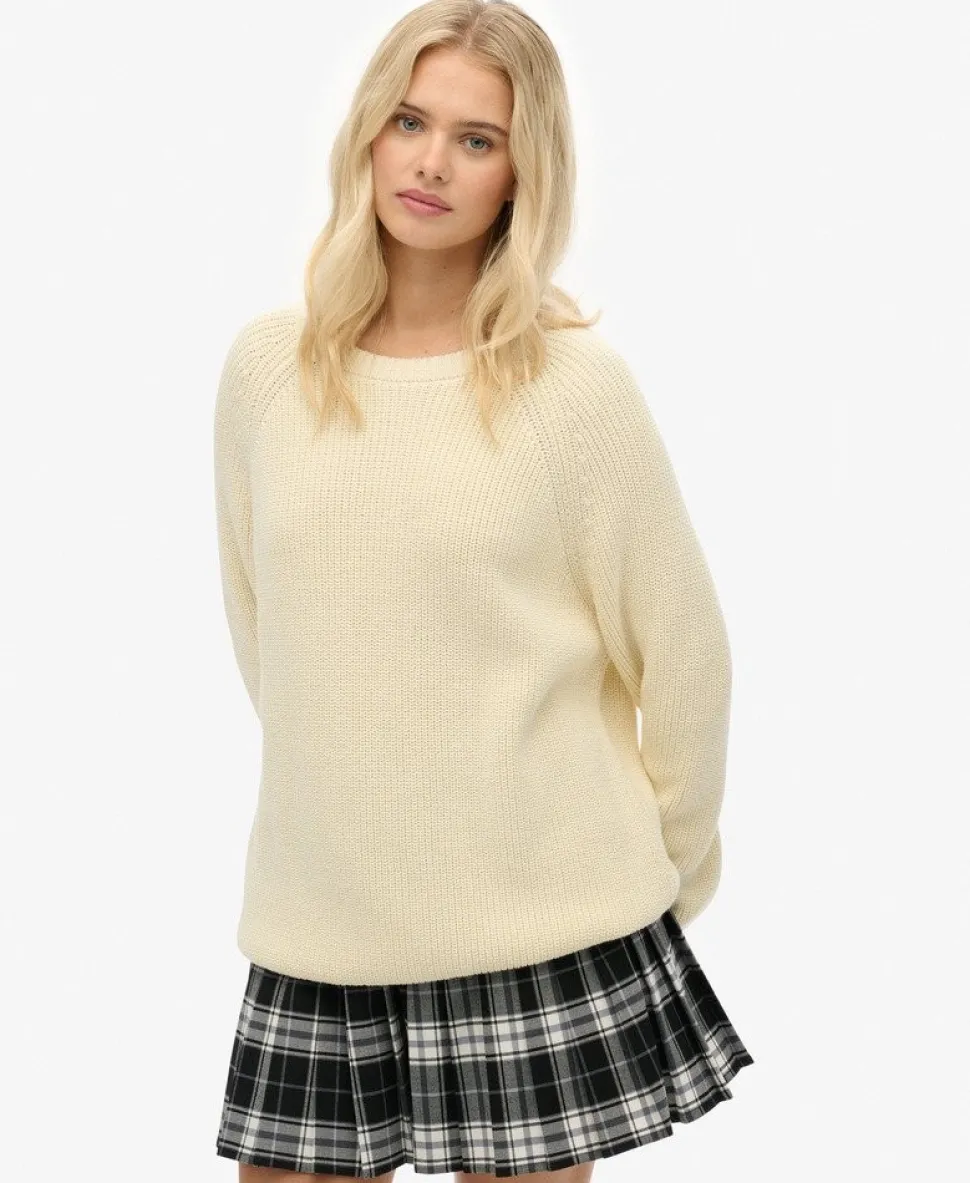 Relaxed Ribbed Knitted Jumper