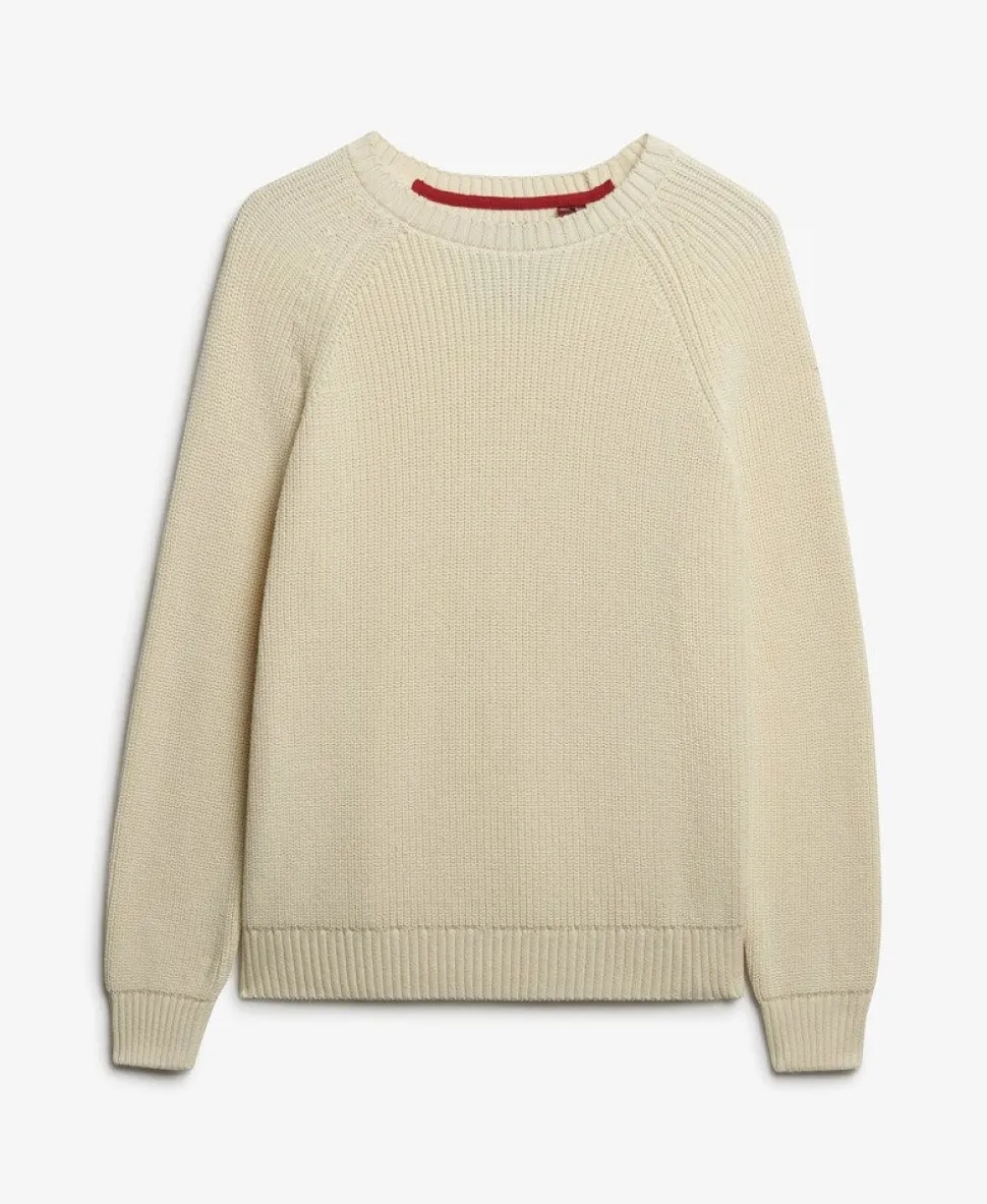 Relaxed Ribbed Knitted Jumper