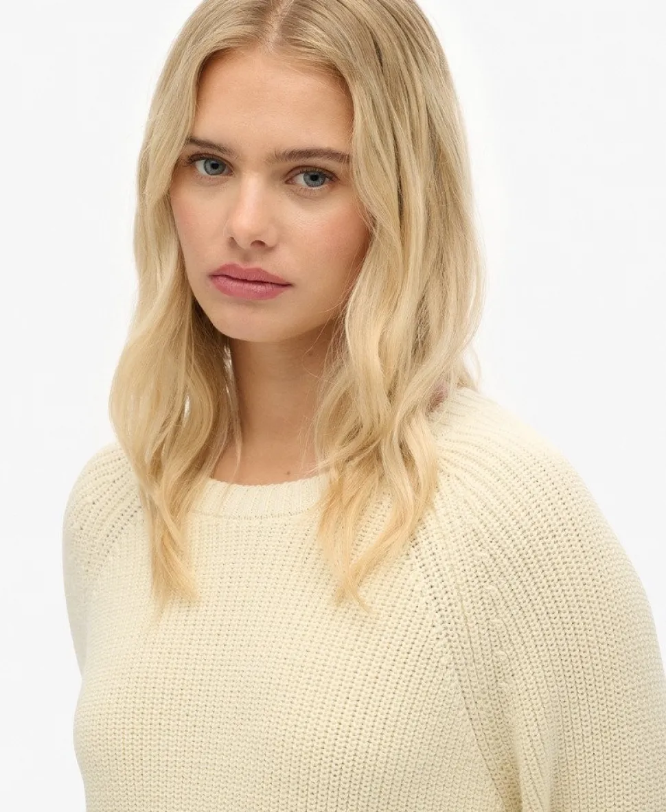Relaxed Ribbed Knitted Jumper