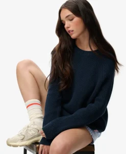 Relaxed Ribbed Knitted Jumper