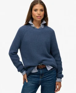 Relaxed Ribbed Knitted Jumper