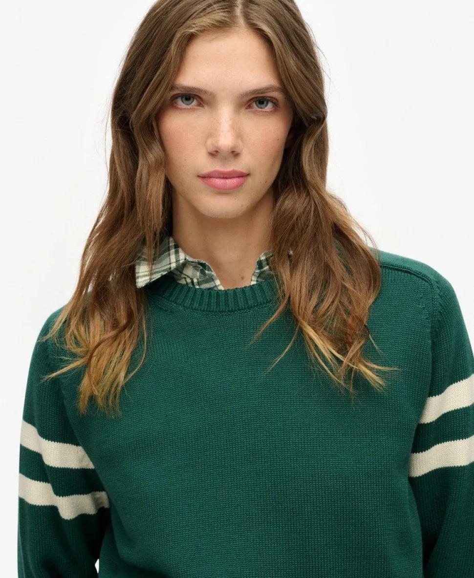 Relaxed Stripe Knitted Jumper