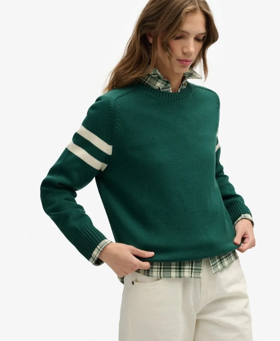 Relaxed Stripe Knitted Jumper