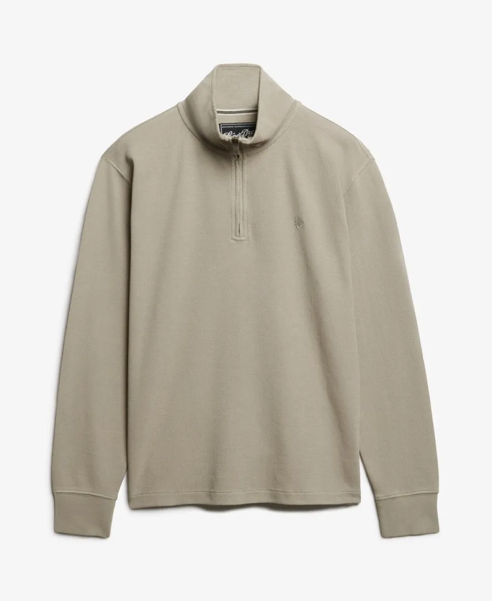Ribbed Half Zip Jumper