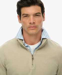 Ribbed Half Zip Jumper