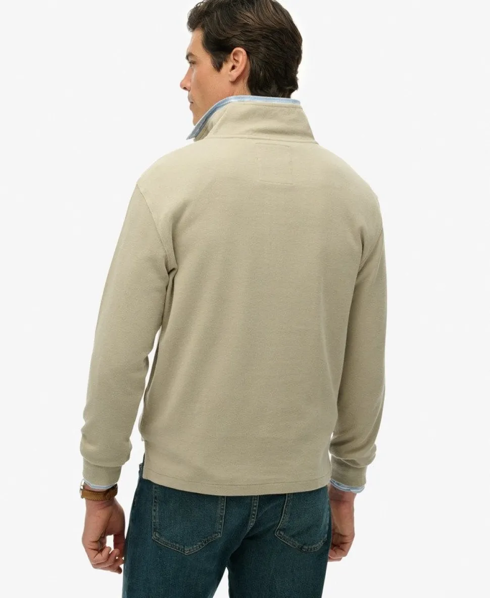 Ribbed Half Zip Jumper