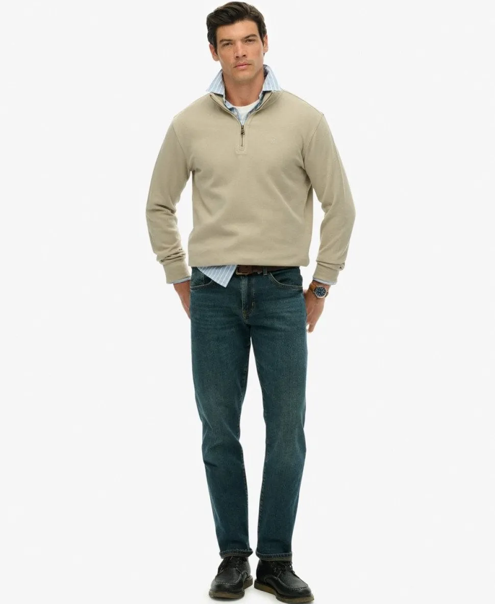 Ribbed Half Zip Jumper