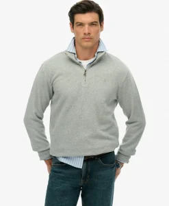 Ribbed Half Zip Jumper