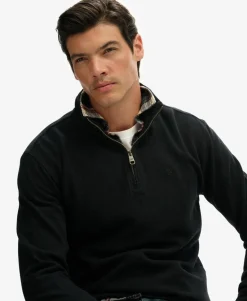 Ribbed Half Zip Jumper